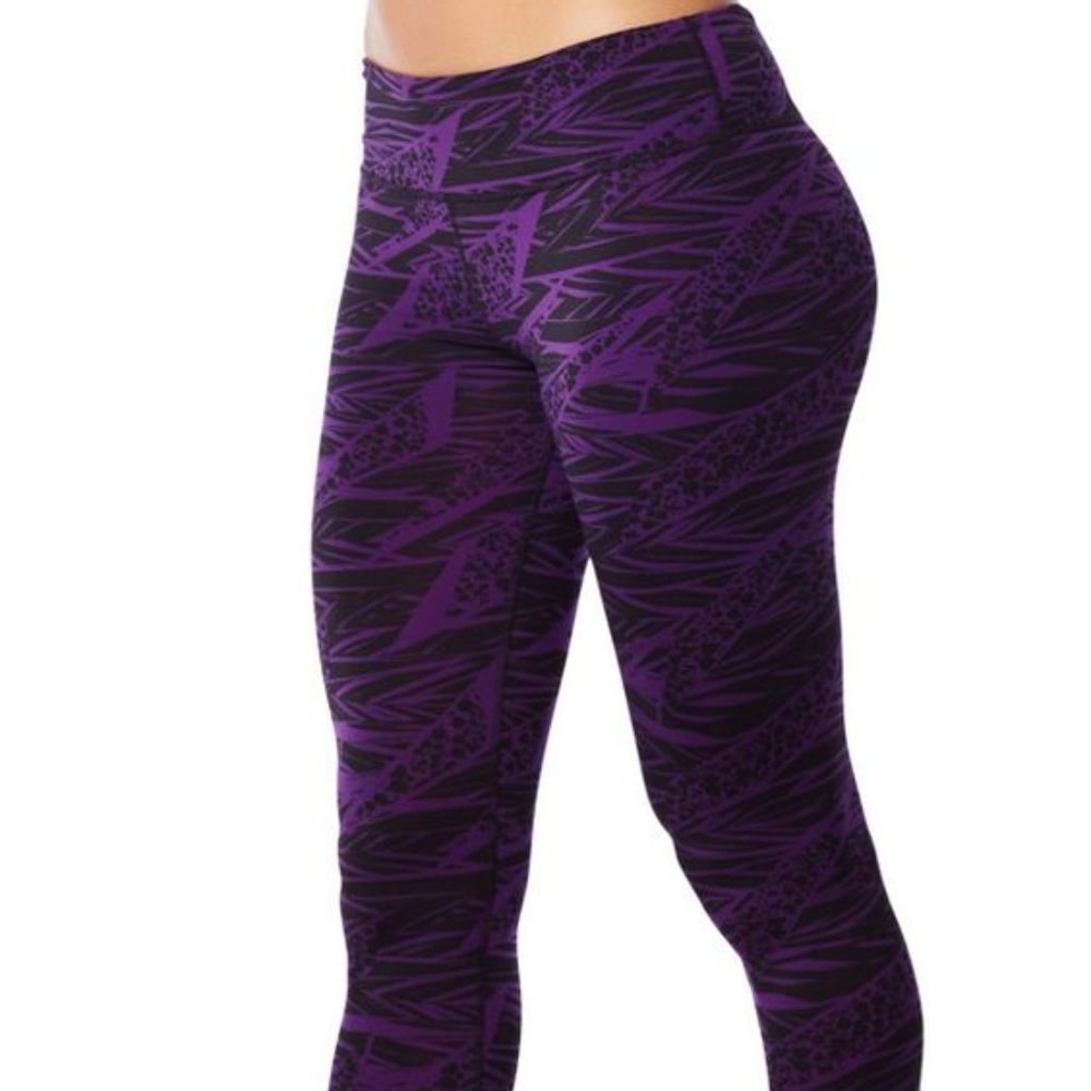 Zumba Funky Perfect Long Leggings Size M